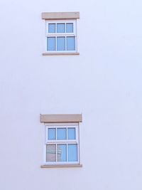 Low angle view of window on building