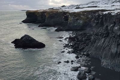 Rocks in sea