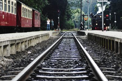 Train on railroad track