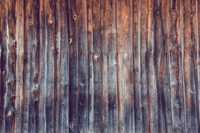 Full frame shot of old wooden floor