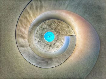 Close-up of circular object on wall