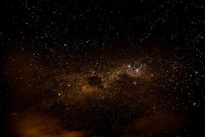 Star field against sky at night