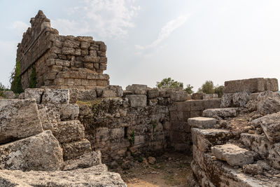 Ancient roman stone ruins