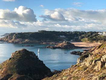 Scenic view of sea against sky