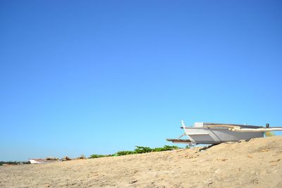 Built structure against clear blue sky