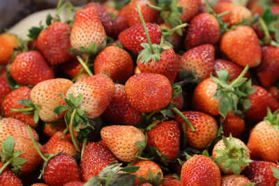 Full frame shot of strawberries