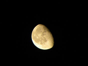 Low angle view of moon in sky