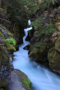 River flowing through rocks