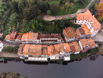 High angle view of buildings in amarante