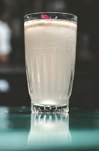 Close-up of drink on table