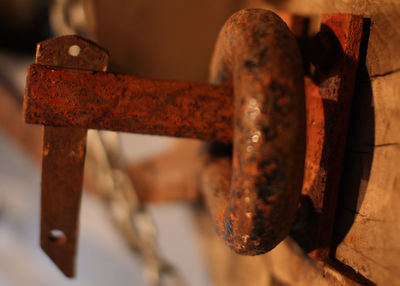 Close-up of rusty metal