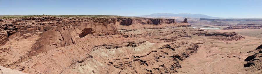 Scenic view of dramatic landscape against sky