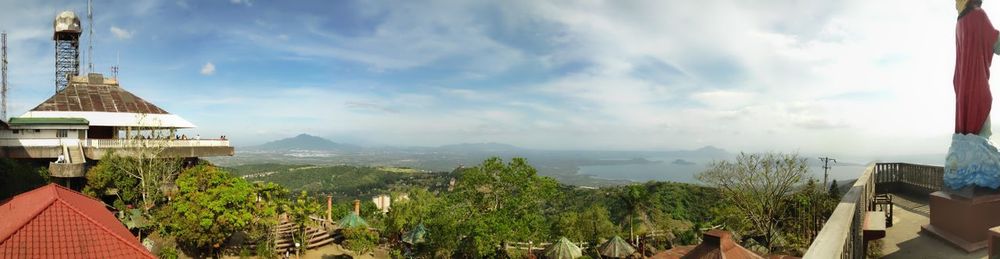 Panoramic view of buildings against sky