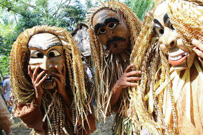 Men wearing masks