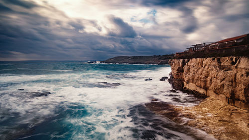 Scenic view of sea against sky