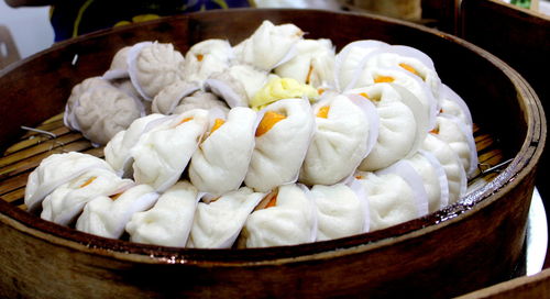 Close-up of dumplings