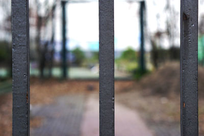 Close-up of metal against blurred background