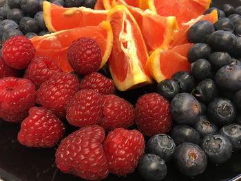 Full frame shot of strawberries