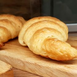 Close-up of bread on table