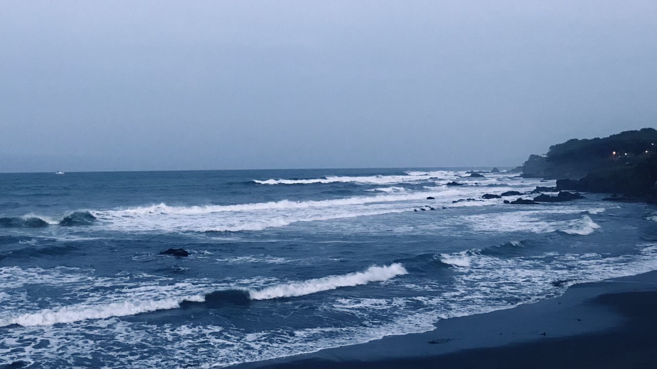 VIEW OF SEA AGAINST CLEAR SKY