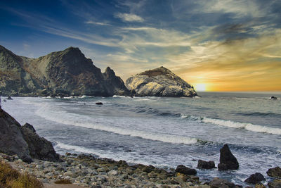 Scenic view of sea against sky