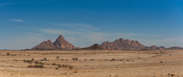 View from the little spitzkoppe to the spitzkoppe, namibia
