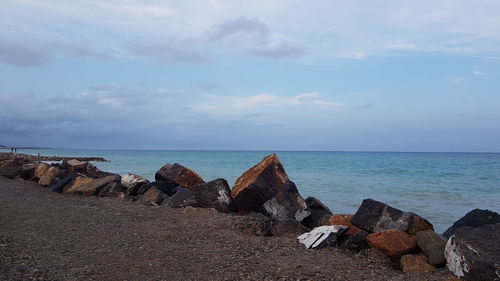 Panoramic view of sea against sky