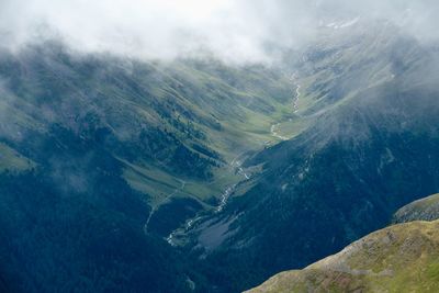 Aerial view of landscape against sky