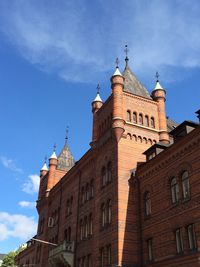 Low angle view of church against sky