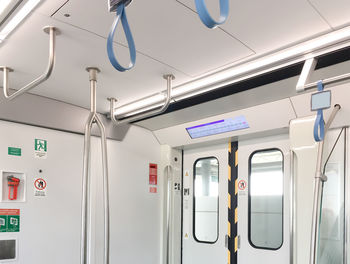 Interior of train