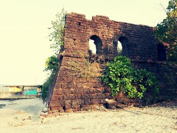 Old ruins against clear sky