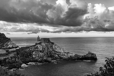 Portovenere scenic view of sea against sky