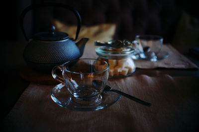 Close-up of drink on table