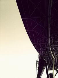 Low angle view of built structure against clear sky