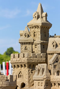 Low angle view of historical building against sky