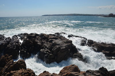 Scenic view of sea against sky