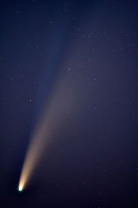 Low angle view of sky at night