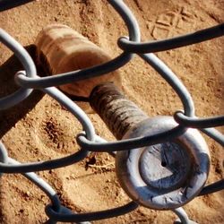 Close-up of chainlink fence