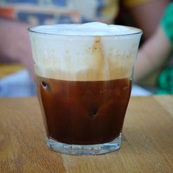 Close-up of coffee on table