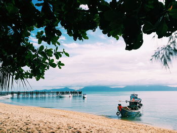 Scenic view of sea against sky