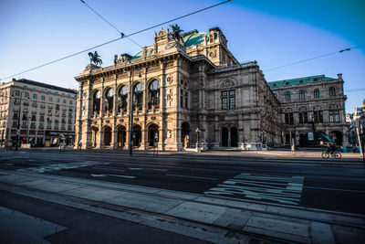 View of building in city