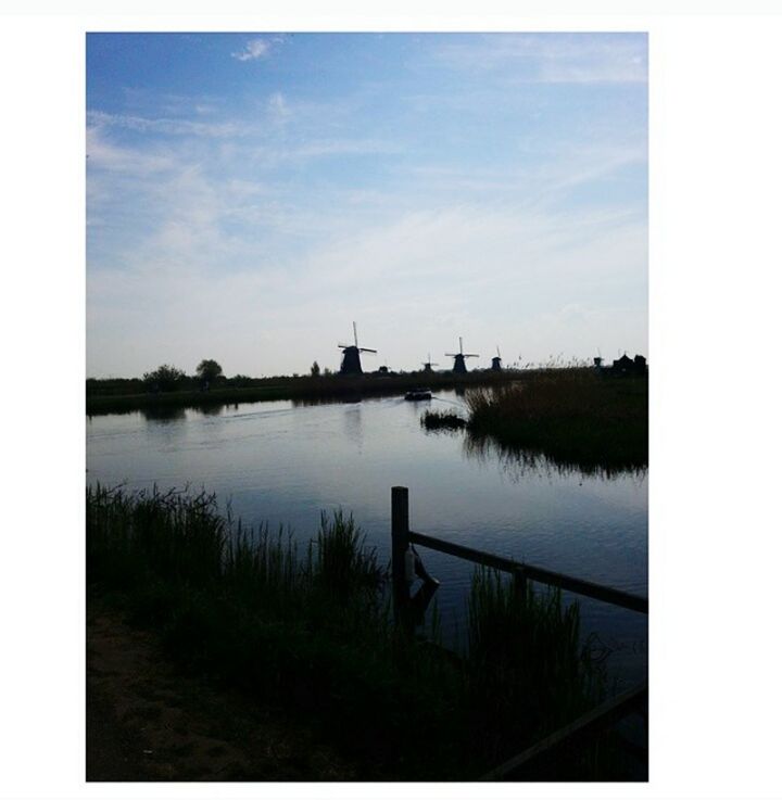 transfer print, water, lake, reflection, auto post production filter, tranquility, tranquil scene, sky, scenics, nature, beauty in nature, river, calm, no people, cloud, idyllic, outdoors, blue, day, grass