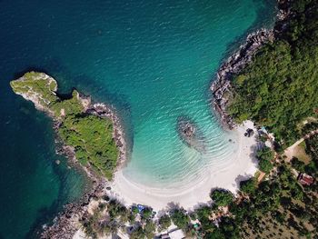 Aerial view of beach