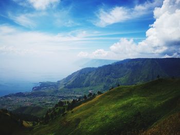 Scenic view of landscape against sky