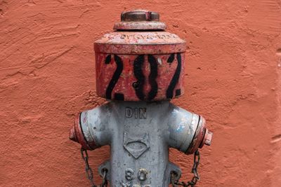 Close-up of rusty machine