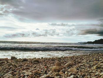 Scenic view of sea against sky