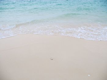 High angle view of beach