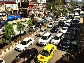 View of city street