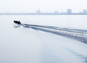 View of city in winter