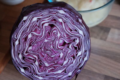 Close-up of purple cabbage